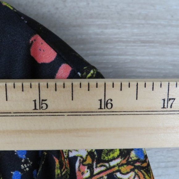 Robbie Bee* Women's Half Bell Sleeve V-Neck Floral‎ Lined Midi Dress~ Size Small - Picture 5 of 10